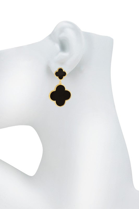 Clover Mother of Pearl Dangle Earring
