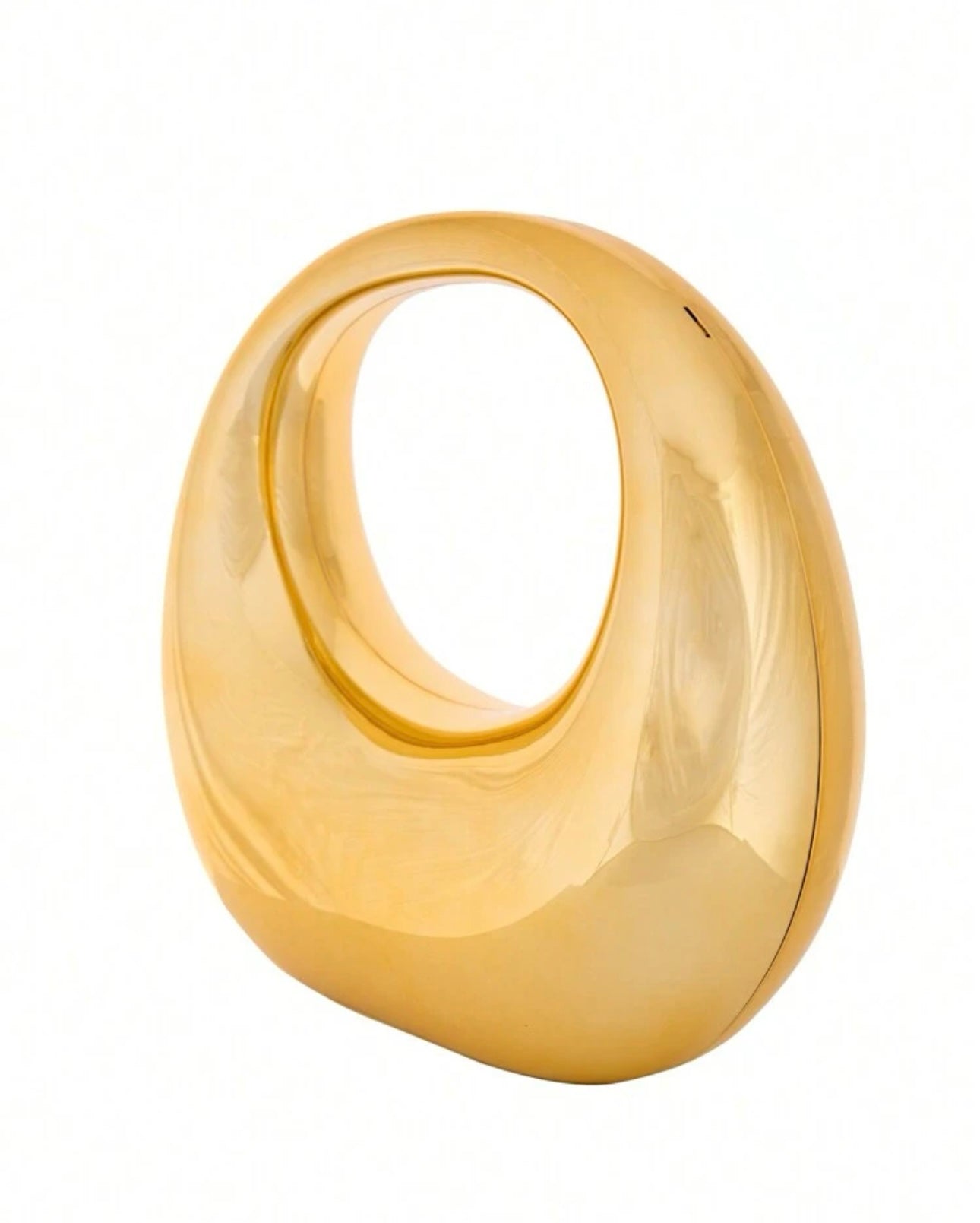 Max Acrylic Circle Clutch (Gold)